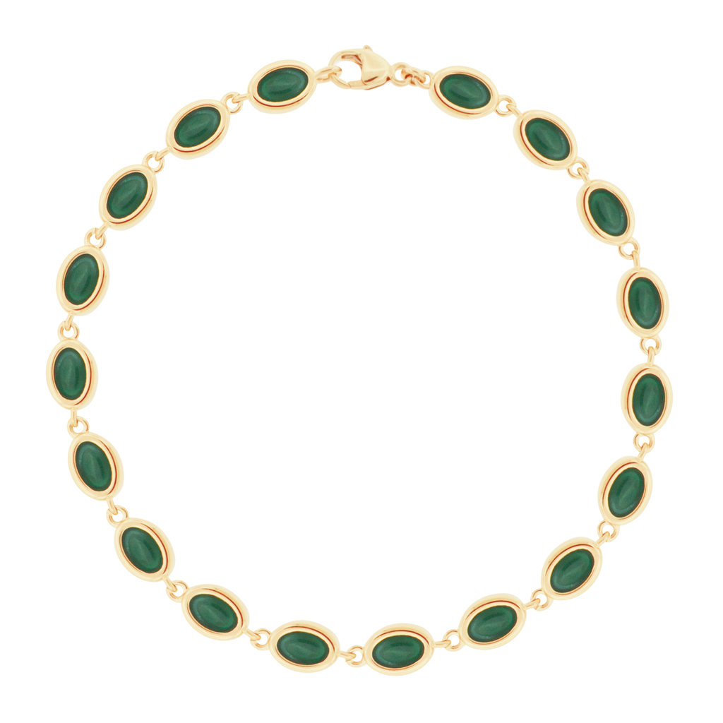 Mauboussin - Vintage 18K Yellow Gold Cabochon Green Emerald Cuff Bangl –  Robinson's Jewelers
